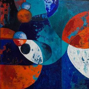Original Abstract art - Les eaux de Mars
