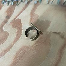 Adjustable Brass Ring - Resin coated - Blue Moroccan Door